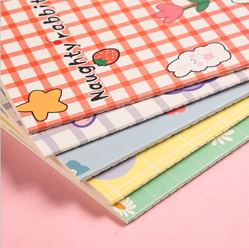 A5 Cute Creative Cartoon Stitching Diary Student Homework Notes Notebook South Korea Student Stationery