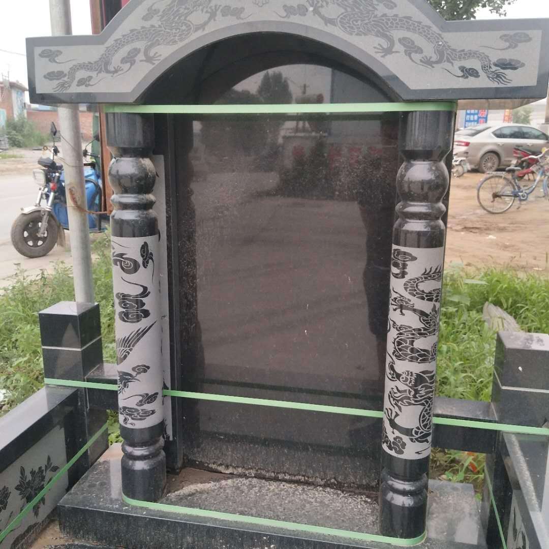 加工 黑色花岗岩墓碑 石碑 中国黑 蒙古黑