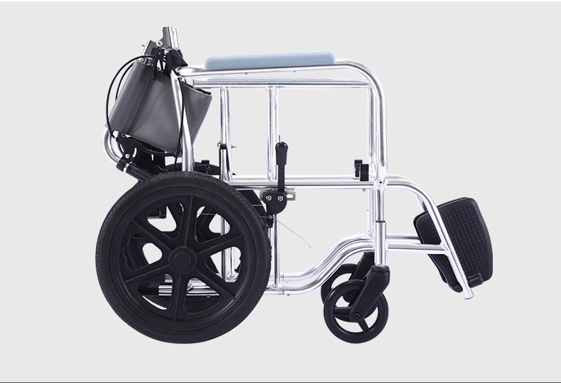 厂家直销助邦铝合金轮椅折叠轻便带坐便老人便携防水洗澡轮椅