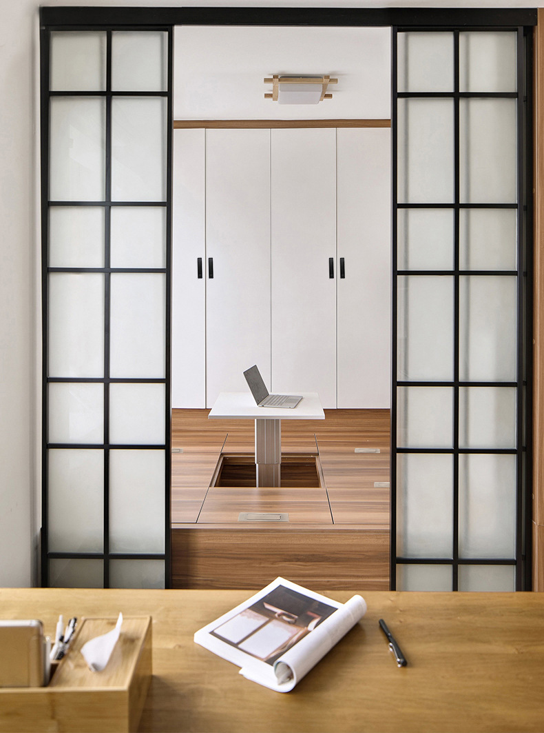 锌合金榻榻米拉手内嵌隐形暗柜柜子柜门旋转把手开槽暗装不锈钢色