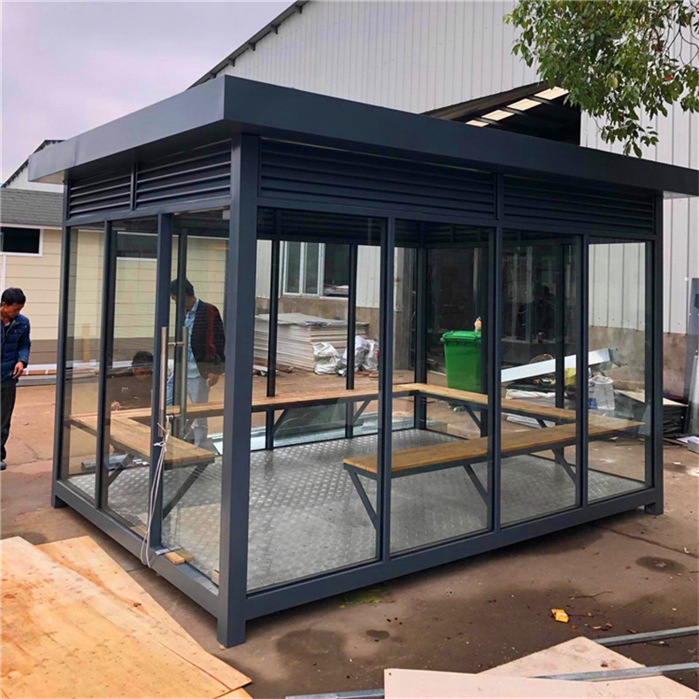包邮户外吸烟亭长区吸烟亭移动吸烟亭工地吸烟亭室外吸烟亭成品