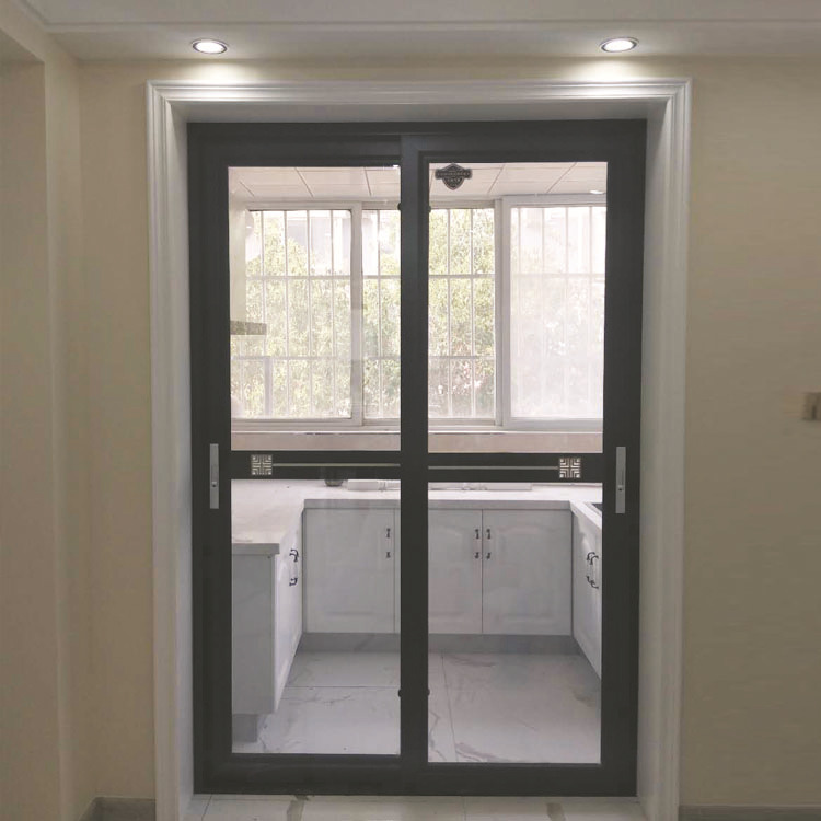 钛镁合金厨房推拉门客厅吊门家居用门 定制双层真空钢化玻璃门_推拉门