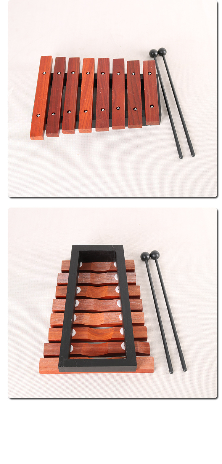 小木琴儿童八音手敲音乐打击乐器幼儿园早教教具奥尔夫红木敲琴