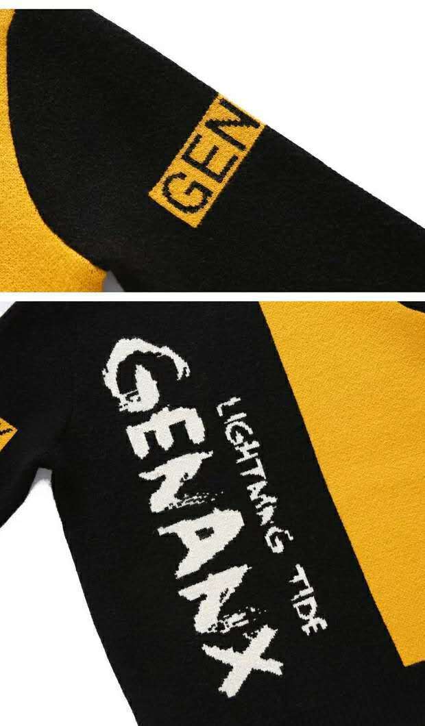 冬季青少年羊毛衫加厚款宽松初高中学生男帅气毛线衣韩版毛衣新品