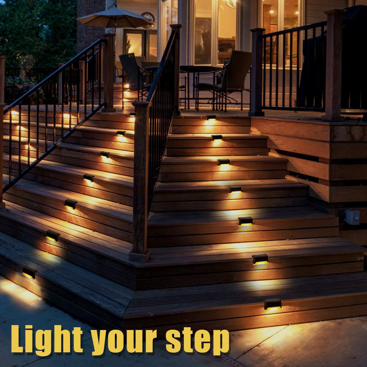 Cross-Border 1led Solar Railing Lamp Stair Light Step Light Fence Lamp Rail Guarding Lamp Wall Lamp Outdoor Yard Lamp