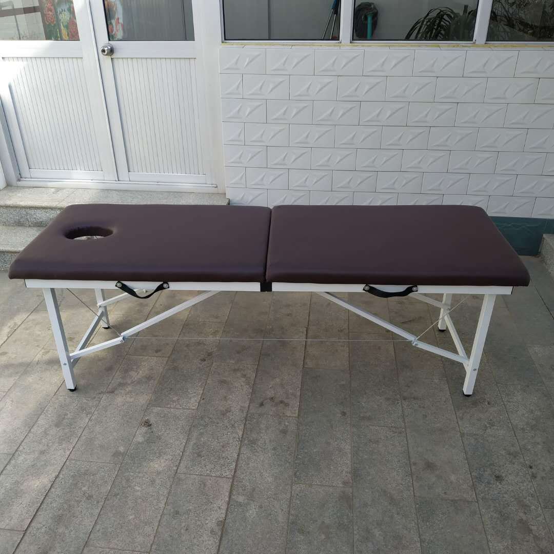 便携式美容床直板家用针灸床便捷可升降手提按摩店养生活动床-报价