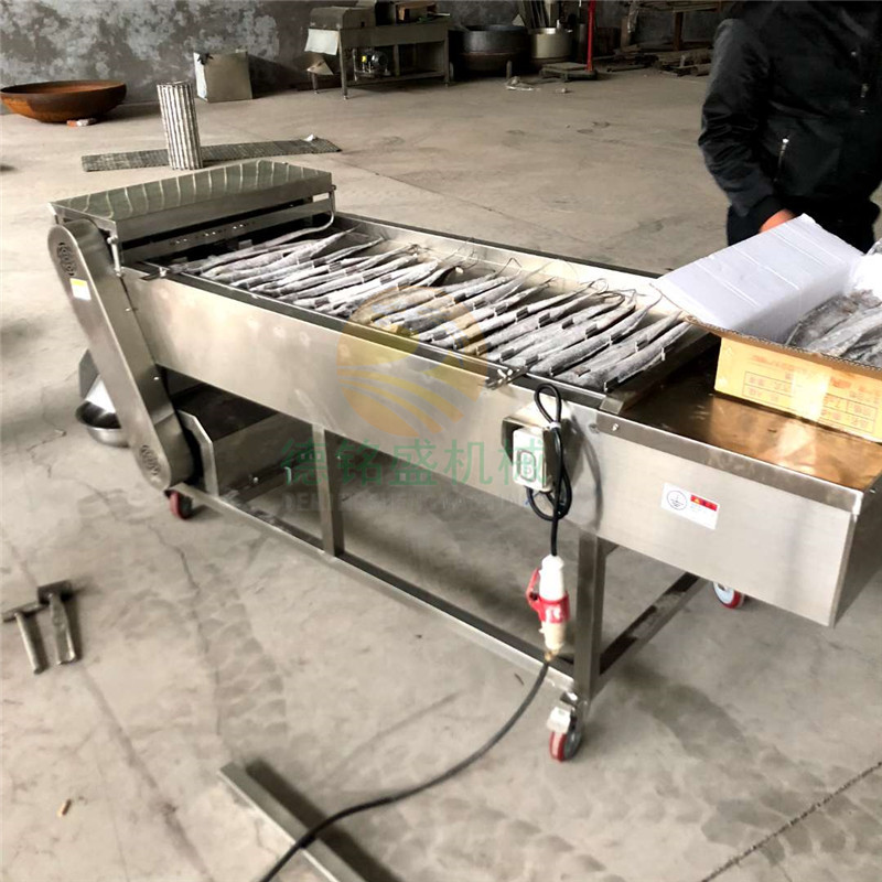 南充冰冻带鱼段切割设备 冻刀鱼切段机 鱼头鱼尾分离带鱼切段机
