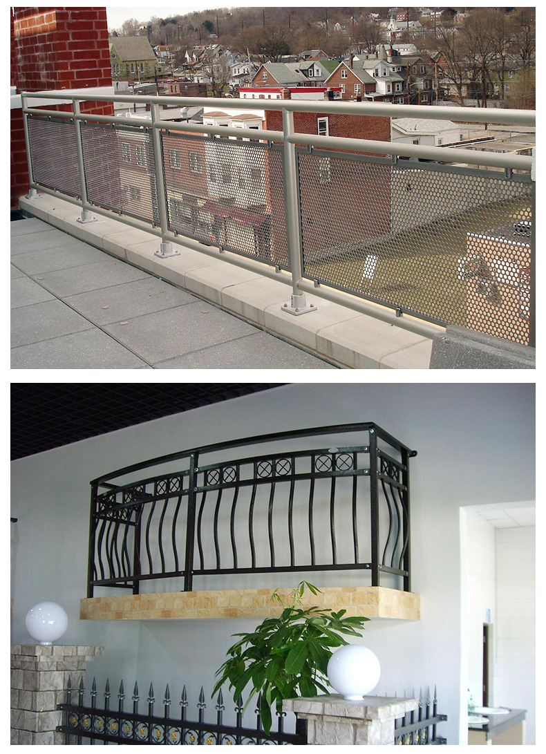 阳台防护栏 公寓小区别墅阳台安全围栏 隔离塑钢阳台护栏定制