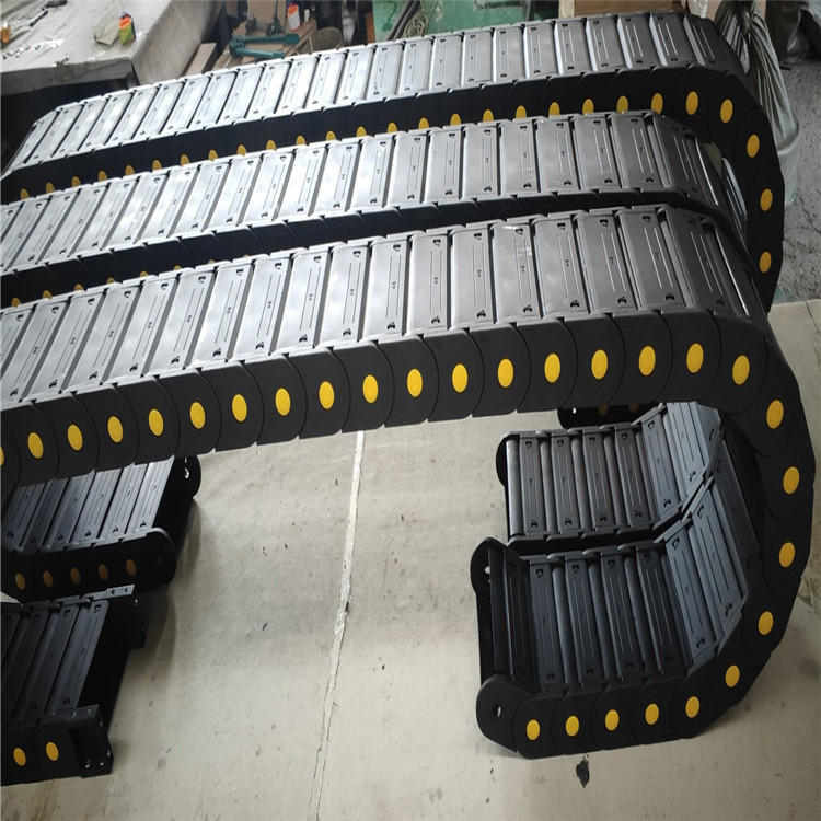 机床尼龙拖链 增强工程全封闭履带线槽坦克链 雕刻机穿线塑料拖链