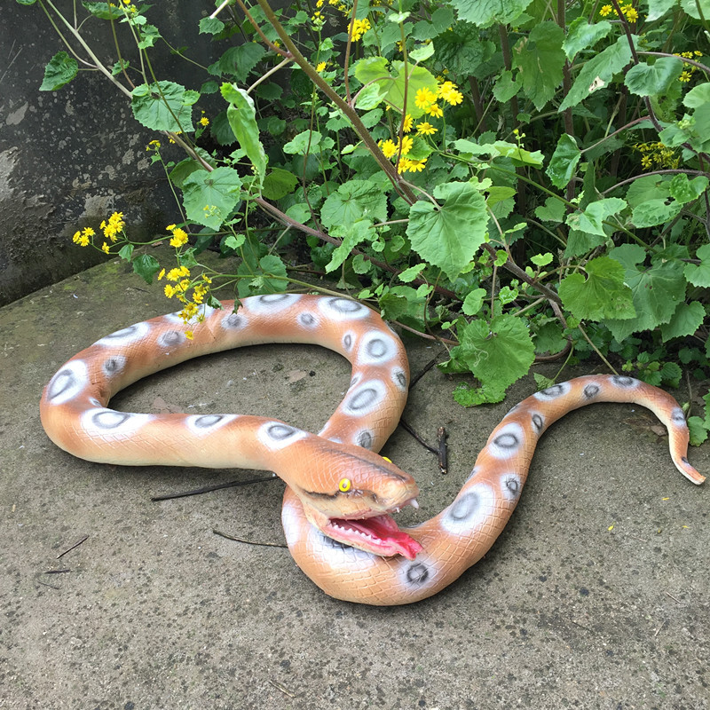 万圣节愚人节鬼屋装饰吓人道具/恐怖整人玩具仿真假蛇 超大蟒蛇