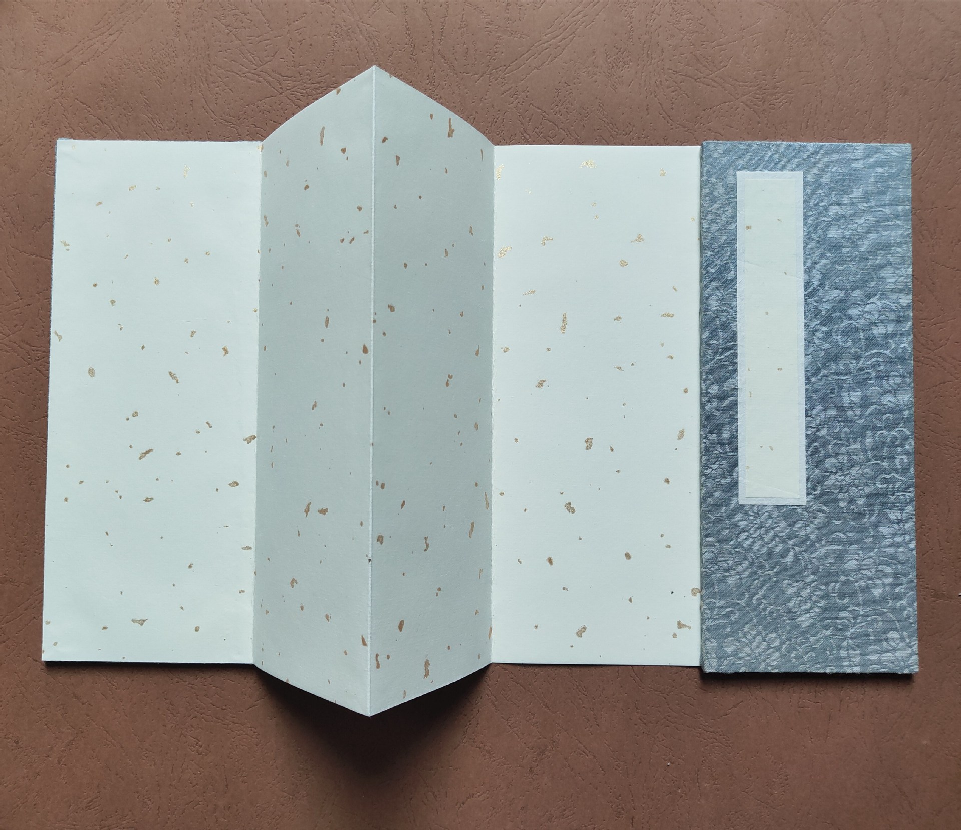 厂家批发半熟粉彩宣纸册页书法国画空白小折页拜师贴奏折证书定制-阿