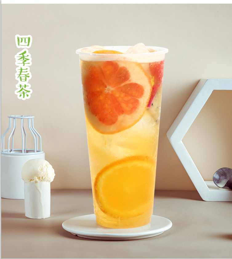 益禾四季春堂四季青茶四季春水果茶四季春柠檬茶清香型奶盖茶清香
