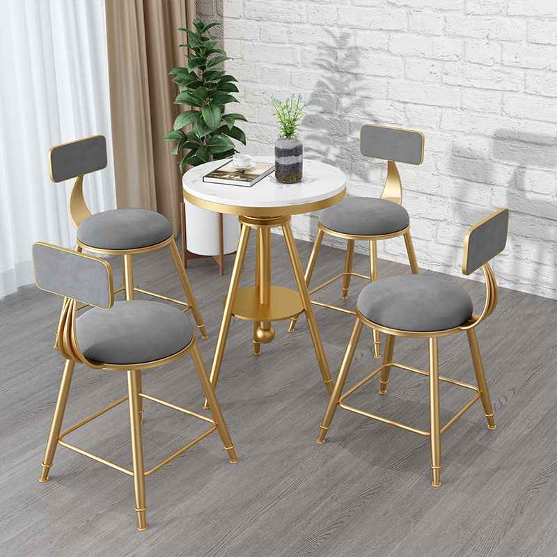 北欧阳台小桌椅组合小圆桌小茶几咖啡厅店休闲吧阳台桌椅三件套