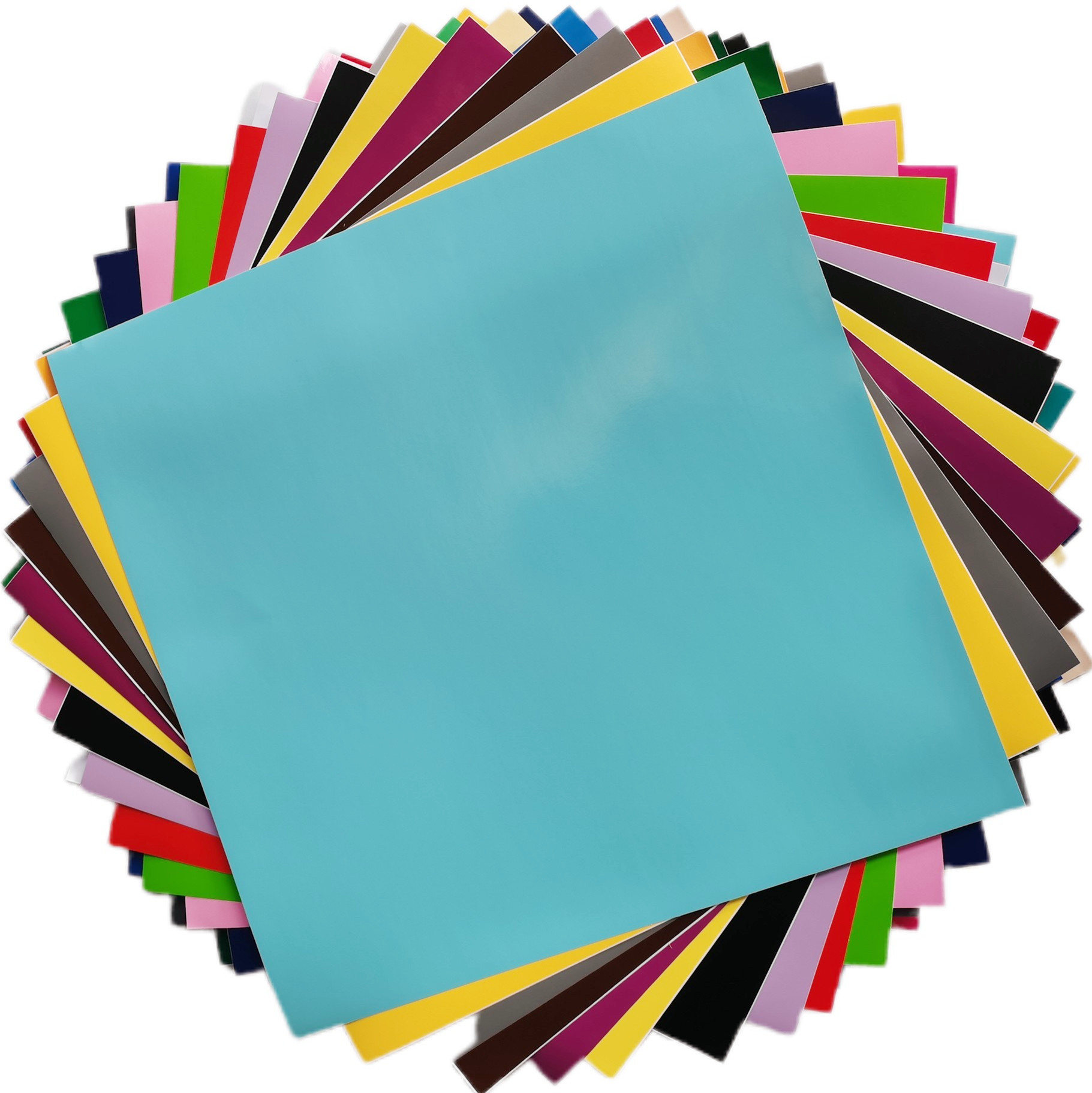 pvc不干胶彩色即时贴刻字贴自粘背胶防水防潮片装加厚墙贴纸壁纸