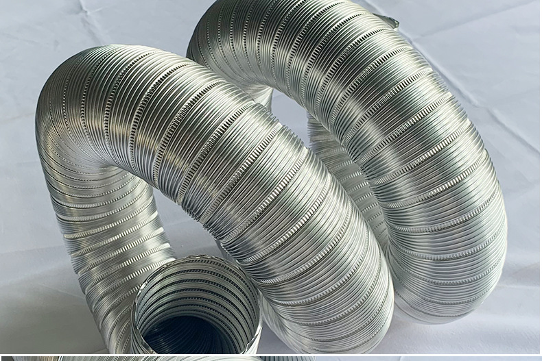 厂家供应8011加厚铝180mmx3米 纯铝波纹管油烟机烟管伸缩风管