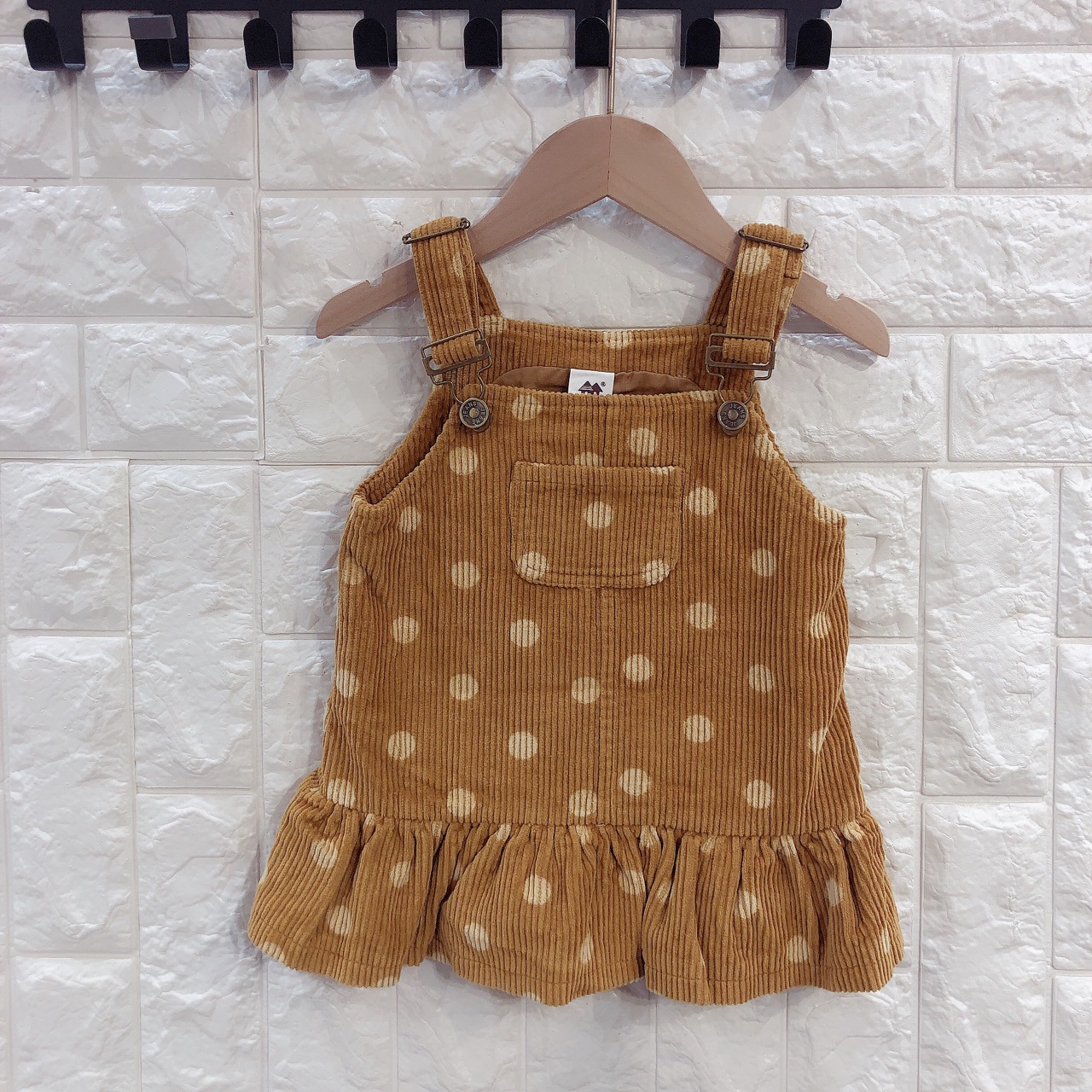 糖果屋童装品牌秋冬背带裙小童小女孩圆点韩版秋季女无袖秋装