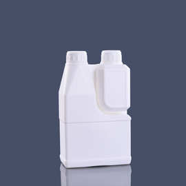 pe塑料瓶500ml 100ml双口瓶 农药 兽药瓶 双嘴组合包装分液瓶