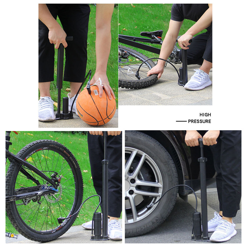 Tire Pump Bicycle High Pressure Household Small Air Cylinder Electric Battery Motorcycle Automobile Basketball Air Pipe Inflatable