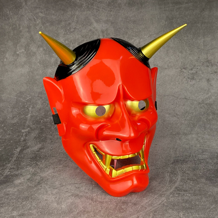 日本鬼首般若兰陵王面具 动漫面具 兰陵王面具 电影主题恐怖面具