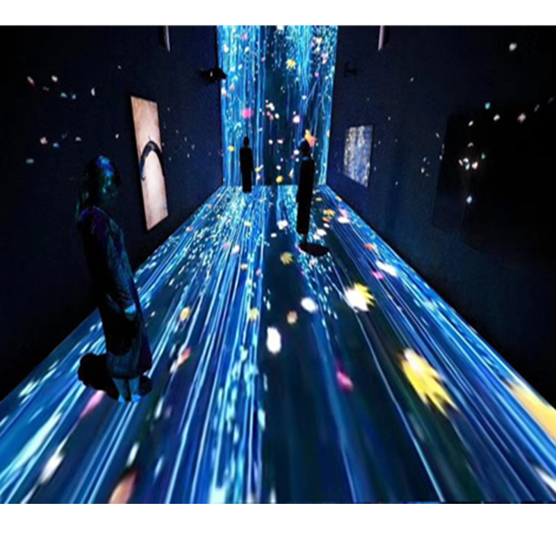 互动沉浸式全息花海墙面花舞森林地面多通道投影艺术光影展览设备