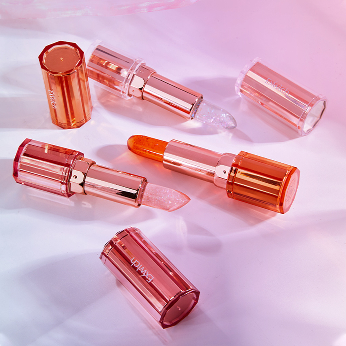 彩妆伊维斯星星点灯琉璃唇膏平价学生款果冻保湿滋润补水唇膏6874