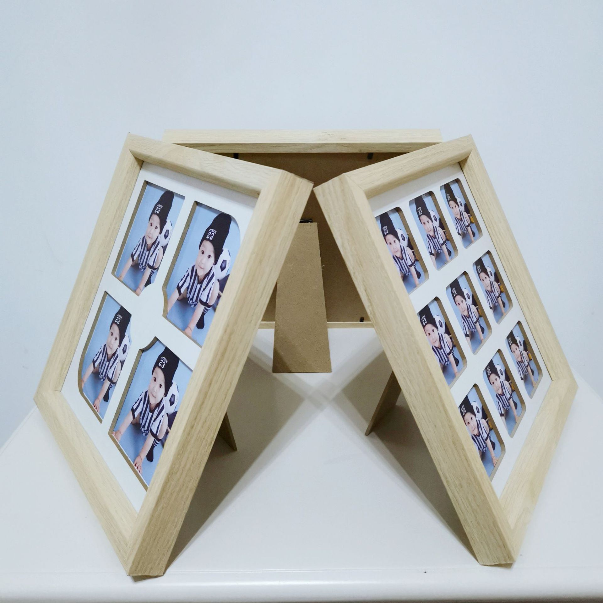 新款四宫格摆台迷你轻奢简约宫格相框创意儿童婚纱影楼田字格桌摆