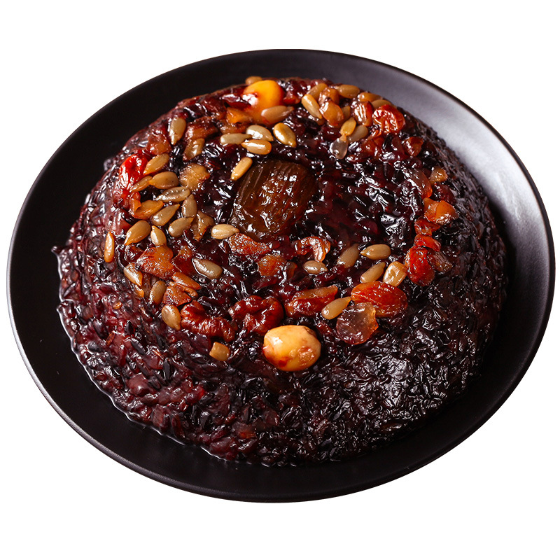 八宝饭糯米饭血糯米黑米乌米豆沙馅甜饭真空盒装速食即食早餐免邮