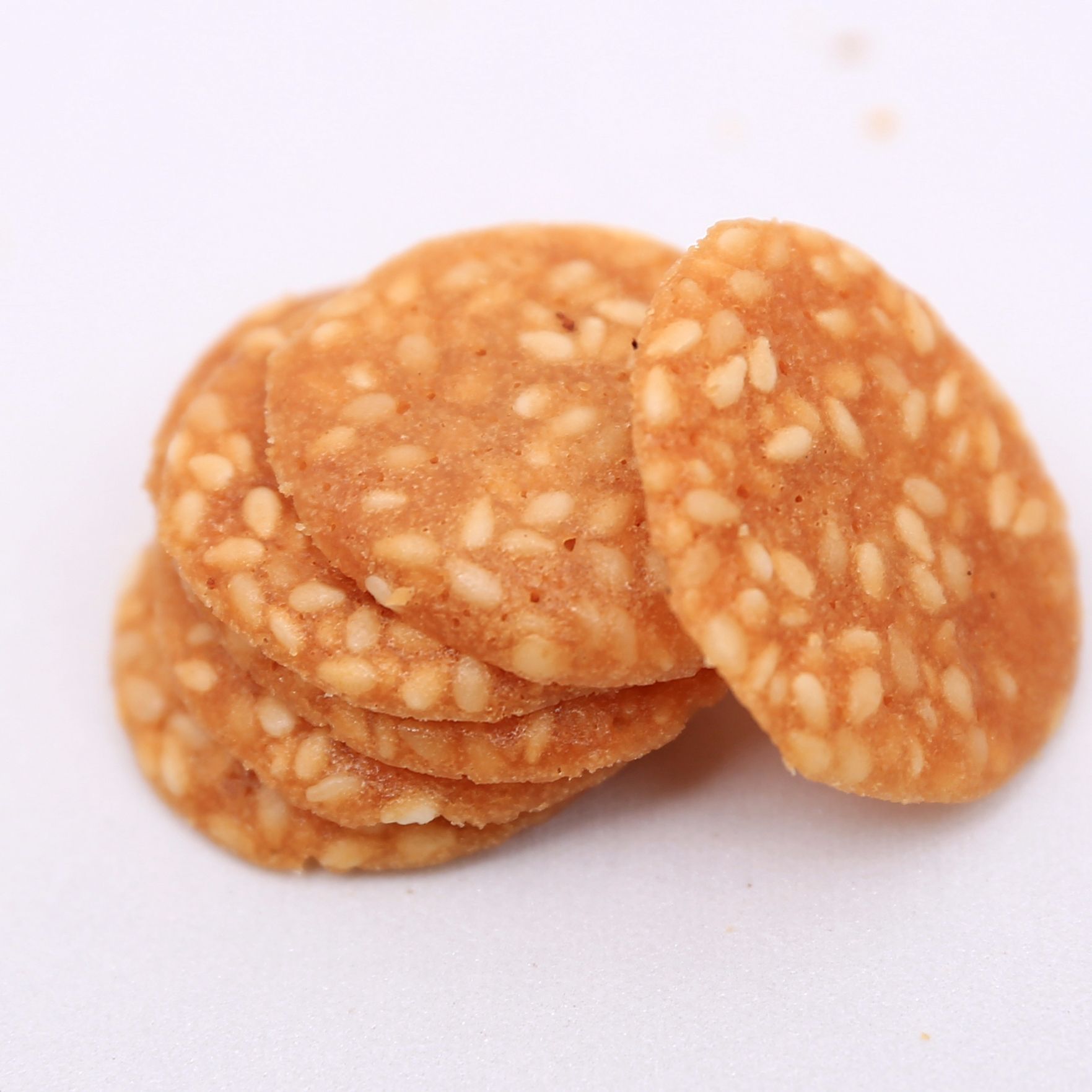 手工制作芝麻薄饼港式炭烧办公司休闲零食批发