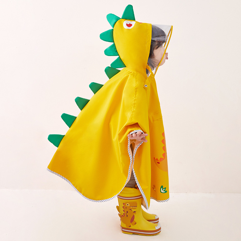 Cape Dinosaur Children Raincoat Boys Girl Child Boys Kindergarten School Clothes Elementary School Baby Poncho