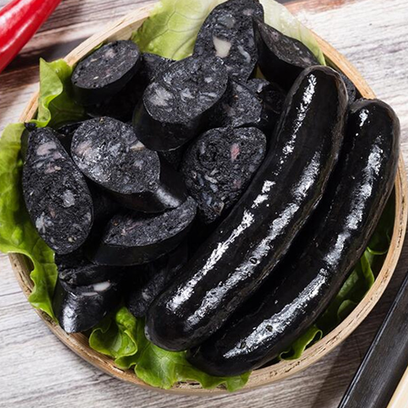 三统万福墨鱼肠煎油炸烧烤香肠半成品食材200根/箱热狗肠冷冻批发