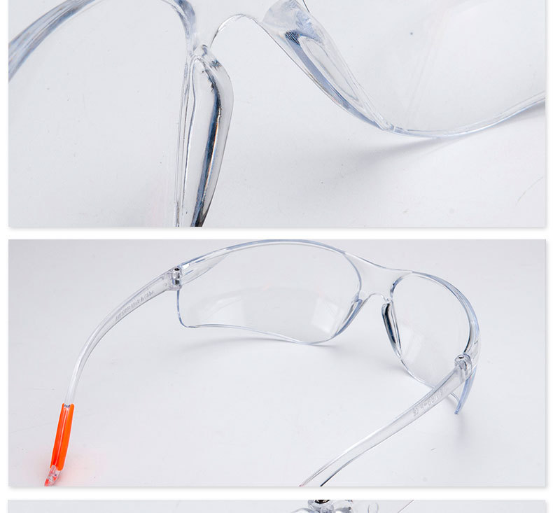 电焊气焊防护透明款实验室劳保眼镜防冲击防风尘防飞溅氩科研用品