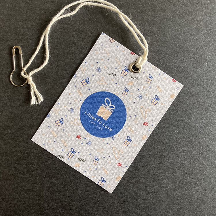 工厂定制男女童服装吊牌棉布挂牌合格证手套吊牌标签说明书棉吊牌