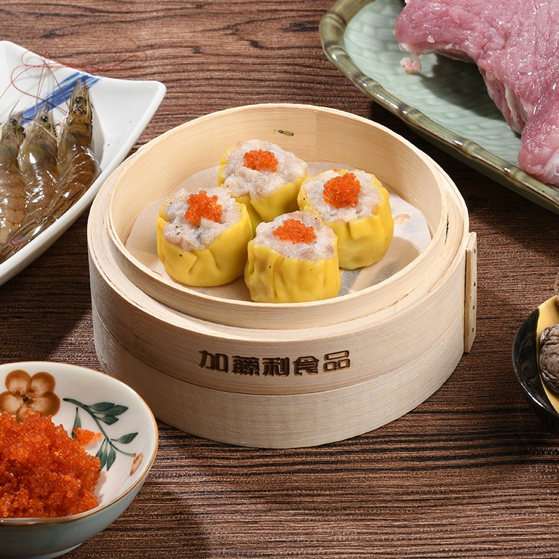 鱼籽猪肉烧卖 超市装 家庭装 广式茶楼点心蟹籽烧卖 300g(12只)