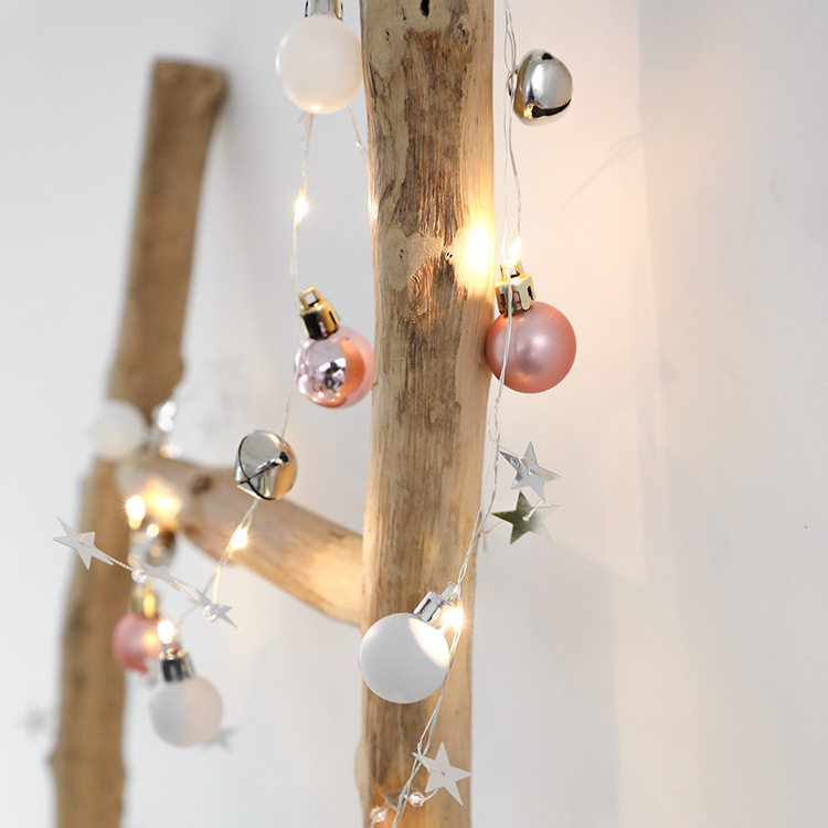 Exclusive for Cross-Border Christmas String Light New Jingling Bell String Lights Wishing Bottle XINGX round Ball Holiday Atmosphere String Lights