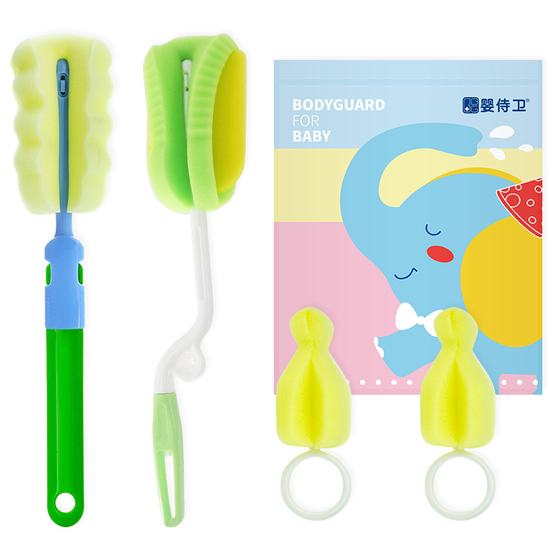 奶瓶刷360度旋转婴儿奶瓶清洁刷套装奶嘴刷洗奶瓶刷子-阿里巴巴