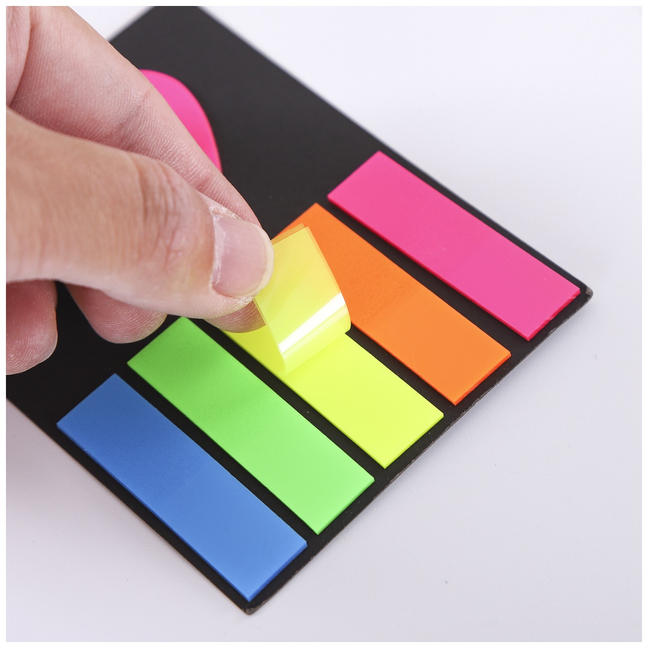 通用定制pet荧光便利贴组合记事贴便签纸创意指示标签厂家直销