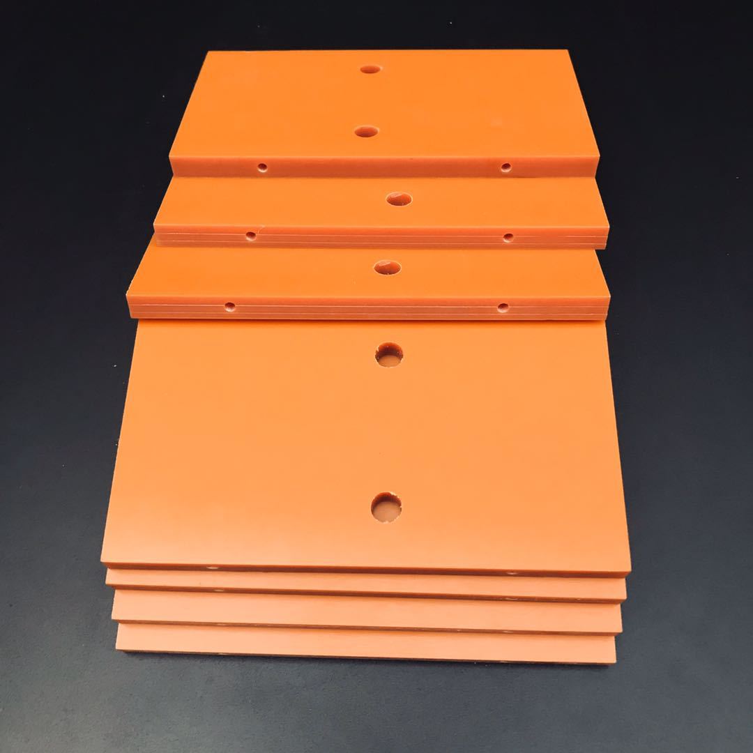 厂家供应防静电绝缘板电木板耐高温橘红色酚醛树脂压层板雕刻加工