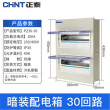 正泰配电箱NX30-30回路明装暗装配电箱 厚铁皮强电箱家装箱体