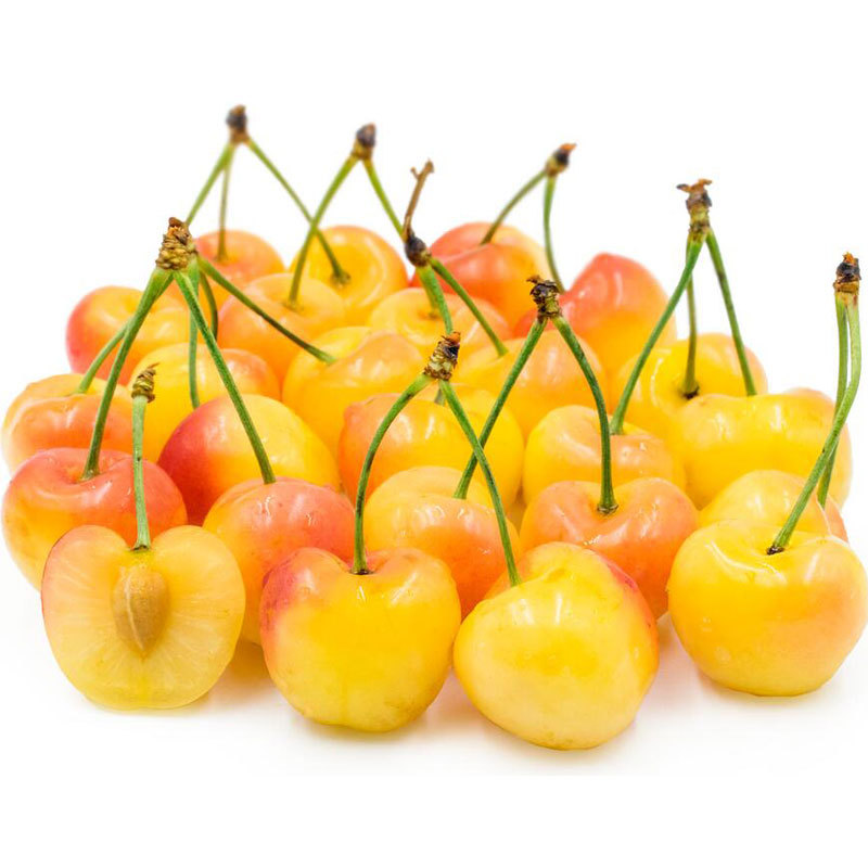 黄金车厘子批发商2公斤装32mm金车厘子外贸货源供应