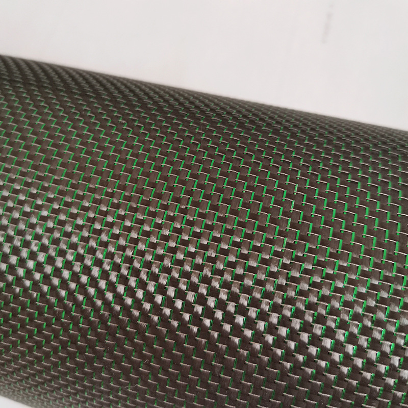 清泉碳纤金银丝布 绿色平纹 碳纤维3k200克绿色金属丝布 鱼竿用
