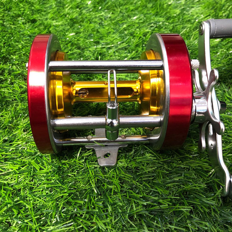 可视锚鱼轮鼓轮全金属明洋渔轮9000型金属鼓轮改装渔轮单轮