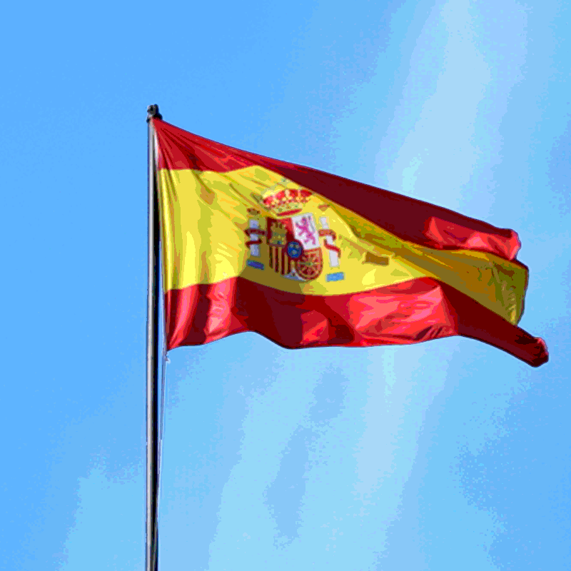 西班牙国旗订做供应批发世界各国国旗涤纶旗帜彩色印刷