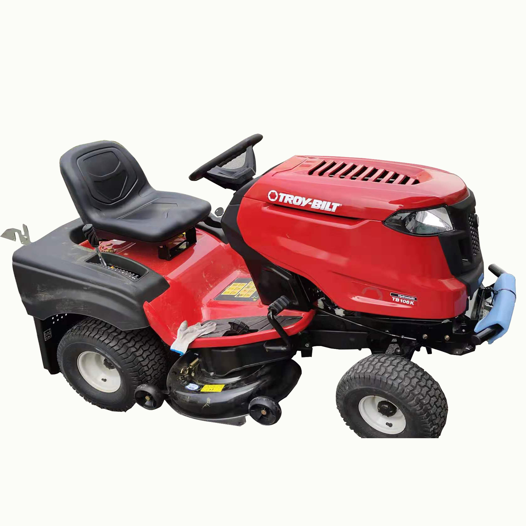 美国贝尔进口后排坐骑式草坪机驾驶式剪草机割草车23匹马力tb106k