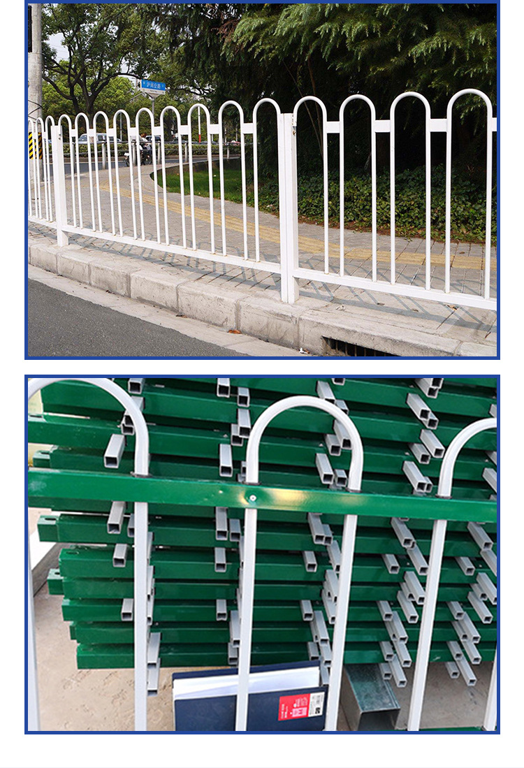 厂家销售n形市政中央隔离栏杆 道路京式护栏 交通防撞隔离栏定制