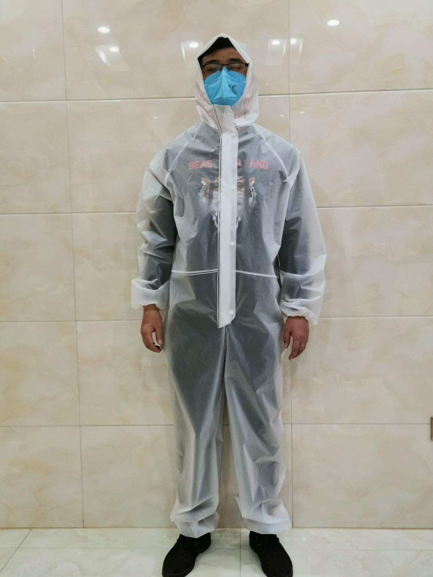 厂家直销防护服连体防尘服 防化服 防水执勤非一次性工作服雨衣