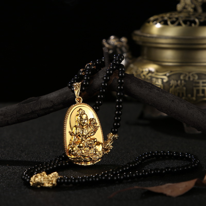 泰国138颗金佛毛衣链 十二生肖八大守护神本命年保平安佛教饰品