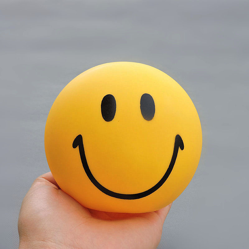出口散货 笑脸大头表情可爱存钱罐 搪胶储钱罐 公仔模型摆件