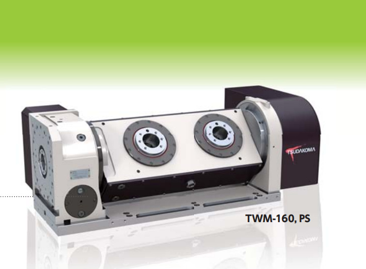 日本津田驹twm-160/twm-250双头五轴旋转 倾斜回转分度盘