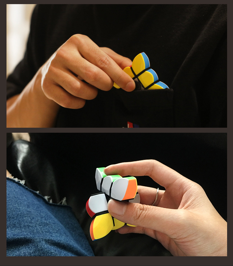 圣手133手指魔方 一阶魔方diy旋转指尖陀螺减压神器益智玩具现货