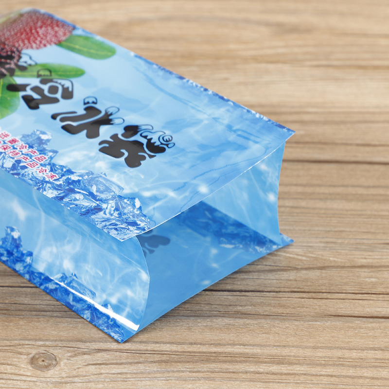 四边封包装袋定做彩印休闲零食干果自立袋彩色四边封袋定做印logo